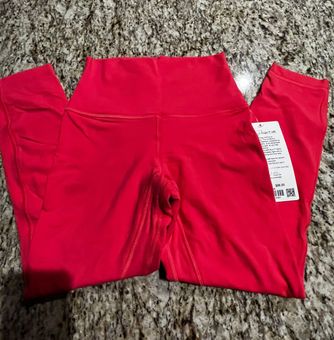 Size 8. NWT Lululemon Align Tank waist length size 8 in Raspberry