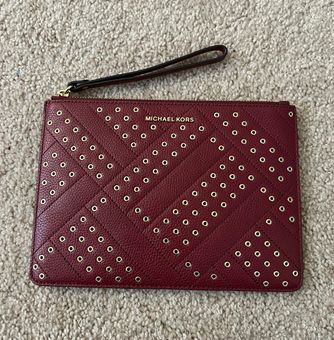 Michael Kors Large Studded Wristlet Red - $40 (33% Off Retail) - From Maddi