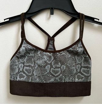 Bombshell sportswear Bombshell Gray Seamless Snake Print Sports Bra Size XS  - $39 New With Tags - From Hana