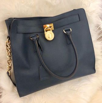 Michael Kors Large Hamilton Saffiano Tote Bag Blue - $275 (23% Off Retail)  - From Royalty