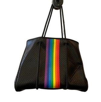 Rainbow Colours Leather Fashion Tote Bag