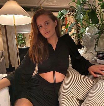 zara ruched top brown