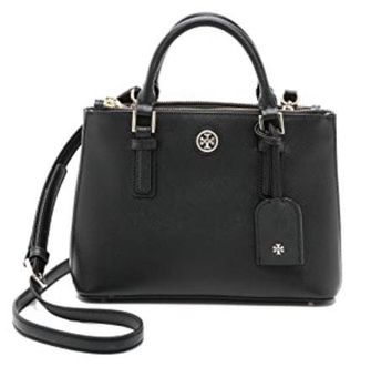 Tory Burch Micro Robinson Double Zip Crossbody Black - $199 (55