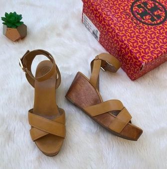 Tory Burch Almita Wedge Sandals Size  Brown - $135 (54% Off Retail) -  From April