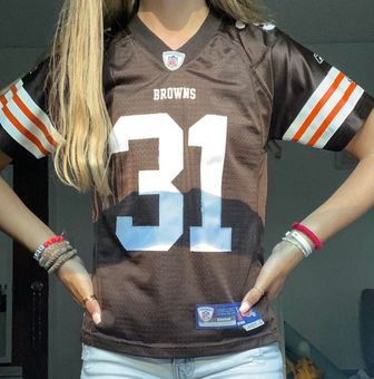 Reebok NFL Cleveland Browns Jersey Brown #10 Holcomb Women's