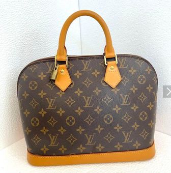 Louis Vuitton Ebene Monogram Coated Canvas Alma BB Brass Hardware