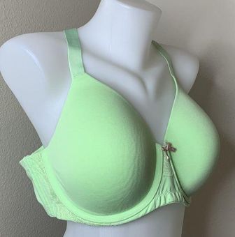 Ambrielle NEW Organic Cotton Full Coverage Bra Patina Green