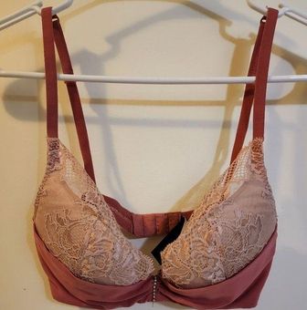 Adore Me Aurora Pink Princess Sleeping Beauty Lace Rhinestone Push Up Bra  32B Size undefined - $18 New With Tags - From Melissa