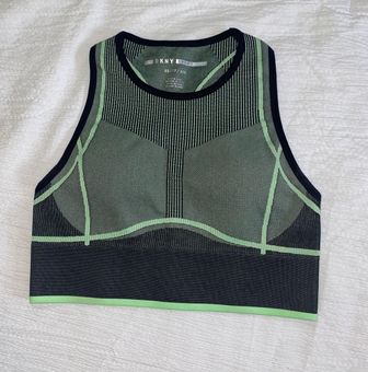 DKNY Black & Green Seamless Tank Padded Sports Bra Size XS - $21 (57% Off  Retail) New With Tags - From Magen