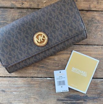 Michael Kors Fulton Wallet Brown - (47% Off New With Tags - From Riley