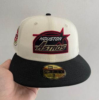 New Era Bk caps Houston Astros script 45 year's celebration patch size 7 Travis  Scott inspo brand new White - $135 (42% Off Retail) New With Tags - From A