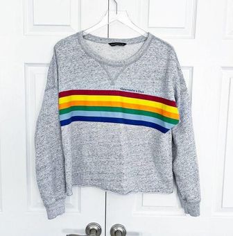 Abercrombie and fitch sales rainbow sweatshirt