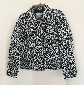 Levi's Leopard Print Jacket Black - $40 (66% Off Retail) New With Tags -  From Kim