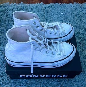 Converse Chuck Taylor Platform Blanche Haute