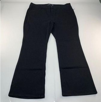 Old Navy Black Stretch Denim High Rise Flare Jeans 22 New Size