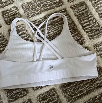 Athleta Girl Upbeat Bra 2.0 White Size L - $13 (50% Off Retail) - From  Audrey