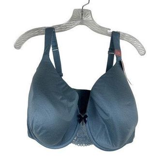 Cacique 44H Lightly Lined Full Coverage Bra Blue Intuition Collection NWT  Size undefined - $35 New With Tags - From Stephanie