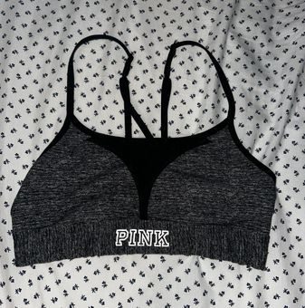 Victoria's Secret PINK by Victoria Secret sport bra grey/black Gray - $16 -  From Rachel