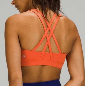 Lululemon Energy Bra *Medium Support, B–D Cups Orange - $36 (85% Off  Retail) - From Marissa