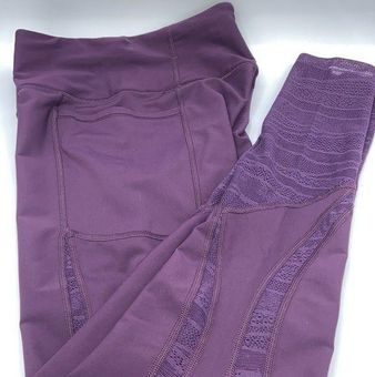 Victoria's Secret PINK SPORT Total Knockout Tight Leggings Sz Small Purple  Lace - $28 - From Jennifer