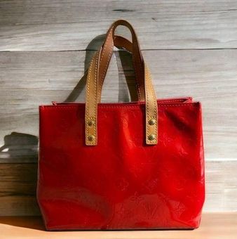 Louis Vuitton Authentic Reade classic monogram vernis mini handbag red tan  gold - $445 (80% Off Retail) - From Viktori