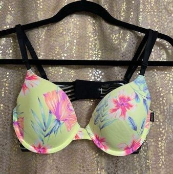 PINK - Victoria's Secret Yellow Black Tropical Wear Everywhere Bra 36B  Multiple Size 36 B - $19 - From Jessica