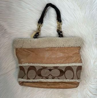 Coach Vintage Y2K 2000s Leather Shearling Bag - $23 - From Ashley