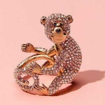 Kate Spade New York Rambling Roses Crystal Pavé Monkey Ring