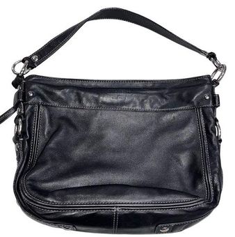 Coach Black Leather Zoe Hobo Bag - $41 - From Rebecca