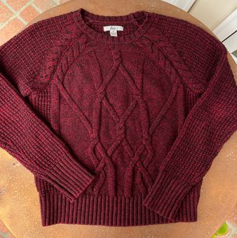 G.H. Bass &Co. Base Maroon Cableknit Bass Sweater Red Size M - $24 (60% Off  Retail) - From Packrat