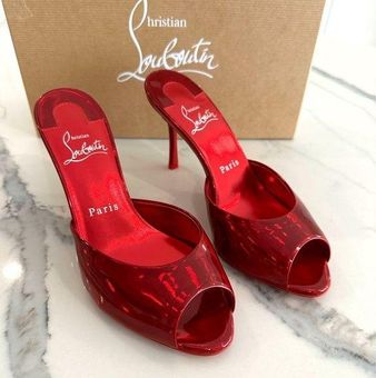 Christian Louboutin Me Dolly Patent Red Sole Sandals