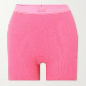 SKIMS Cotton Rib Boxers Sugar Pink Size XL - $51 - From The