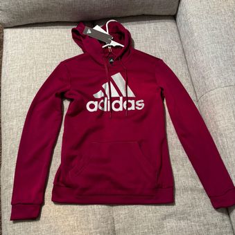 Adidas maroon sales hoodie womens