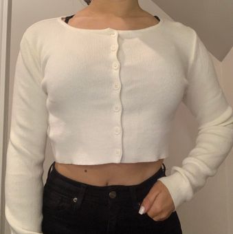 white cardigan brandy melville