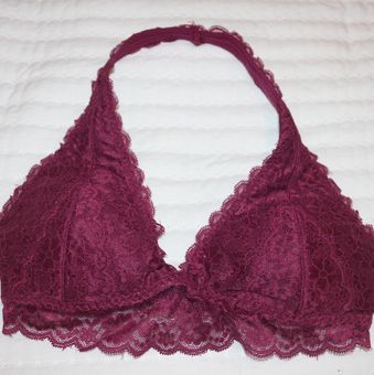 Gilly Hicks Lace Halter Bralette Red Size XS - $12 - From Justine