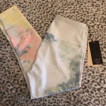 Calia by Carrie NWT NEW Calia Women's Essential High Rise 7/8 Leggings Tie  Dye Lemon Ice Medium White - $18 (74% Off Retail) New With Tags - From J