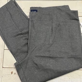 Womens 3X Basic Editions Pull On Heavyweight Stretch Pants Grey