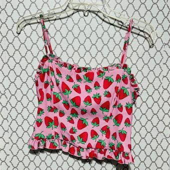 Thrills Sugar strawberry corset top Size M - $29 - From Dr