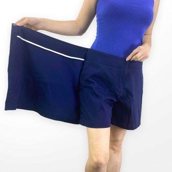 Dockers 00s Vintage Blue Wrap Around Skort Size 6 - $36 - From