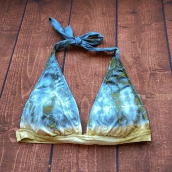 Lucky Brand Vintage Tie Dye Blue Green Bikini - M Size M - $32