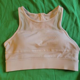 Zyia White Racerback High Neck Zip Back All-Star Women's Sports Bra Size  Medium - $28 - From Thrift