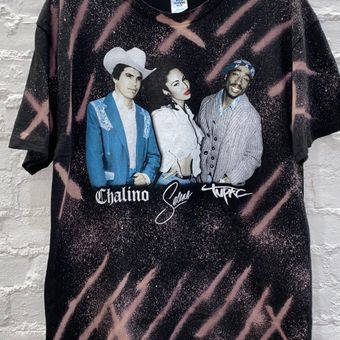 Selena Tupac Bleach Tee Black Size L   $   From Lauren