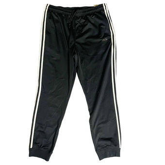 Adidas Track Pants Joggers Womens XL Black 3 Stripe Pull On Athletic Wear  Ankle - $15 - From Twisted