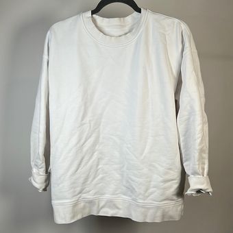 Lululemon White crewneck sweatshirt, size 6 - $49 - From Cassidy