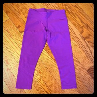 Zobha Cropped Yoga leggings Purple Women's SIZE 4 - $35 - From