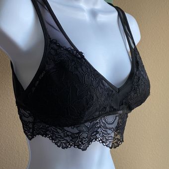Daisy Fuentes Large black lace sexy bralette - $23 - From Snez