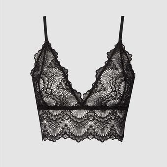 NWT Understatement Black Sheer Lace Bralette Top Size S - $45 New With Tags  - From Hayley