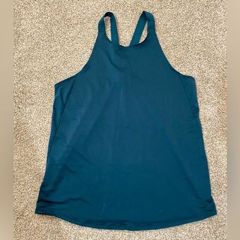 All In Motion Target high Neck Tank Top activewear medium teal - $14 - From  Maggie