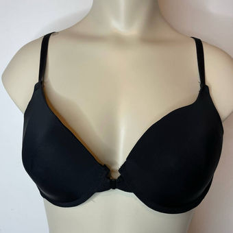 IZOD Bra 38C Black Front Closure Racerback Padded Underwire