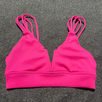 Buffbunny Pink Sports Bra Size Medium Ribbed - $36 (47% Off Retail) - From  Royal